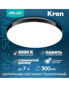 Светильник накладной IN70521 KRON Черный Inlux