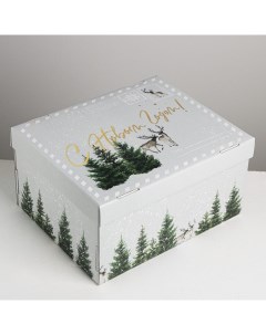 Складная коробка Уютного нового года 31 2x25 6x16 1 см Nobrand