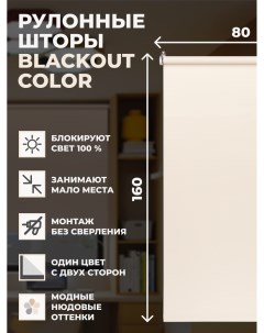 Рулонные шторы блэкаут Color 80х160см Franc gardiner