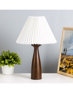 Настольная лампа Шен E27 40Вт коричневый 25х25х39 см Risalux