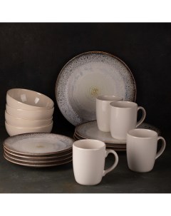 Набор посуды столовой керамика на 4 персоны Aura of bohemia