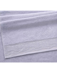 Махровое полотенце для рук и лица 50х90 Ажур светлая сирень Comfort life