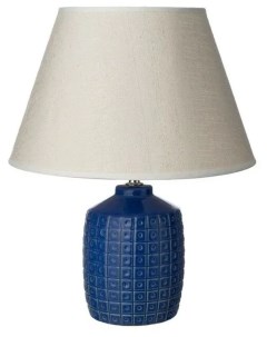 Настольная лампа Аселина Е27 40Вт синий Risalux