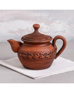 Чайник для заварки Домашний декор красная глина 0 8 л Nobrand