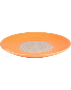 Тарелка керамическая оранжевая с серым 19 2 см Nobrand