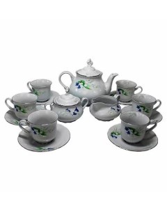 Чайный сервиз на 6 персон 15 предметов Констанция Ландыши 232409 Thun