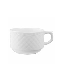 Чашки чайные набор 6 шт Afrodyta 190 мл цвет белый Lubiana