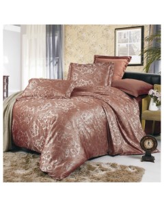 Комплект постельного белья Richardine семейный коричневый Valtery