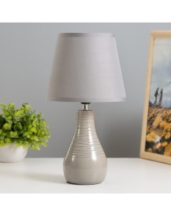Настольная лампа Реймс Е14 40Вт серый 17х17х32 см Risalux