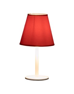 Настольная лампа Белый абажур красный MA 40427 W R E14 15 Вт Maesta