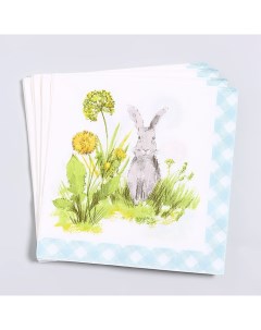Салфетки бумажные Серый кролик 33х33 см набор 20 шт Страна карнавалия