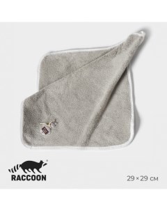 Салфетка для уборки Белая 29x29 см Raccoon