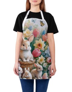 Фартук кухонный Кролики в цветах ap_sd1948 Joyarty