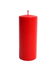 Свеча цилиндрическая 6 х 15 см красная Evis