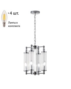 Подвесной светильник с лампочками TOMAS SP4 CHROME Lamps Crystal lux