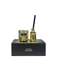 Подарочный набор Сочная хурма свеча 420 гр диффузор 150 мл Dom aroma