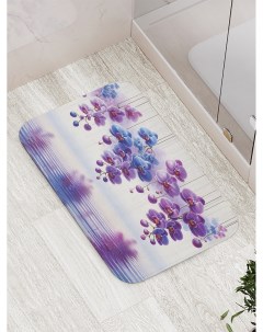 Коврик для ванной и туалета мягкий Орхидеи в цвету bath_sd1102 Joyarty