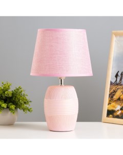 Настольная лампа Алира Е14 40Вт розовый 20х20х33 см Risalux