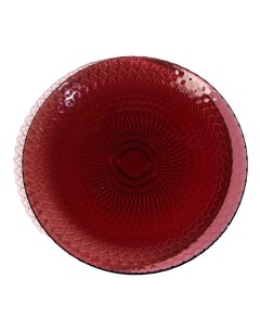 Тарелка плоская Идиллия d 25 см цвет бордовый Luminarc
