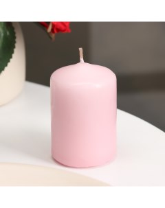Свеча декоративная 4x6 см светло розовая Дарим красиво