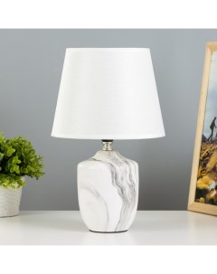 Настольная лампа Таш E14 40Вт белый серый 20х20х32 см Risalux