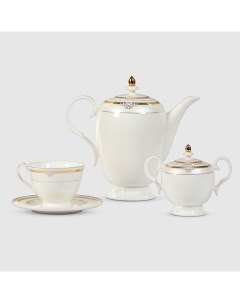 Чайный сервиз Elizabeth 6 персон 14 предметов Macbeth bone porcelain