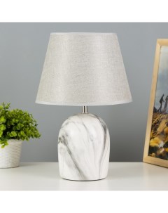 Настольная лампа Вудланд E14 40Вт белый серый23х23х35 см Risalux