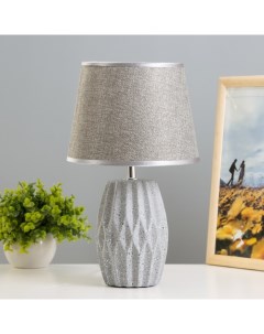 Настольная лампа Алесса Е14 40Вт серый 20х20х33 см Risalux