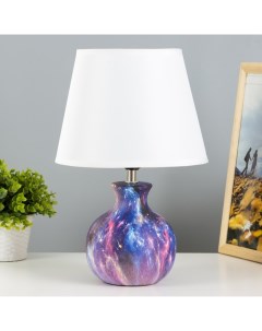 Настольная лампа Корин Е27 40Вт фиолетовый 22 5х22 5х32 5 см Risalux