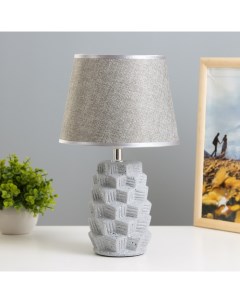 Настольная лампа Айрис Е14 40Вт серый 20х20х33 см Risalux