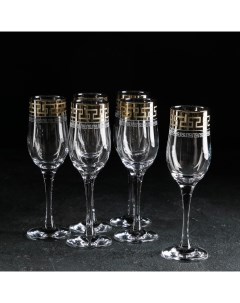 Набор бокалов для шампанского Нэро 190 мл 6 шт Gidglass