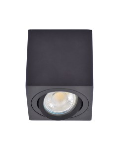 Светильник потолочный накладной черный GU10 Прайм 850011701 De markt