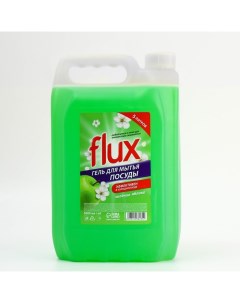 Гель для мытья посуды FLUX Зеленое яблоко 5 л Nobrand