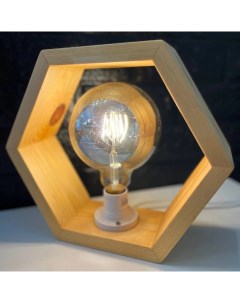Светильник настольный в стиле лофт WL11 1 wood Woodloft23