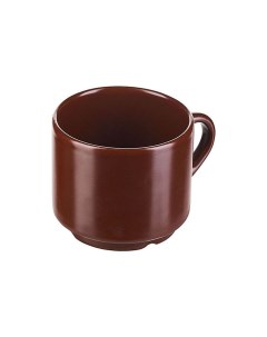 Чашки чайные набор 6 шт Шоколад 200 мл цвет шоколадный Борисовская керамика