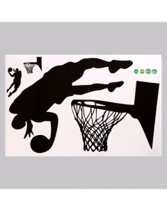 Наклейка 3Д интерьерная Баскетбол 57 40см Nobrand
