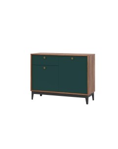 Комод BRASS KM 3 Изумруд Каштан 103 8х39x80 см Нк-мебель