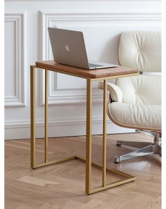 Столик кофейный приставной золотой 550х365x670 Greenween