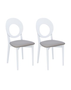Комплект стульев 2 шт Хьюстон белый экокожа 526 Leset