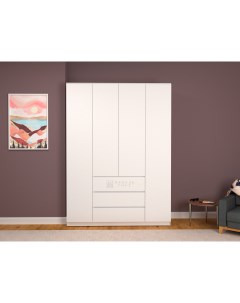 Шкаф для одежды 160x50x220 белый Мебель гост