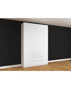 Шкаф для одежды 160x250х50 см белый Мебель гост
