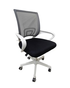Кресло офисное белый темно серый Nobrand