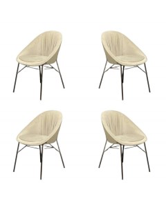 Комплект из четырех стульев Tokyo бежевый 56х63х81 Orix