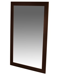 Зеркало навесное Берже 24 105 105х65 см темно коричневый Мебелик