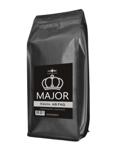Кофе в зернах Kenya Arabica AB FAQ натуральный жареный 1 кг Major