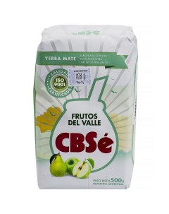 Чай мате Frutos del Valle листовой с добавками 500 г Cbse