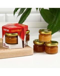 Набор Вкусного и сладкого чаепития мед разнотравье мед гречишный мед таежный 3 шт х Доброе здоровье