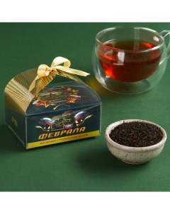 Чай черный 23 февраля вкус тропический 50 г Фабрика счастья