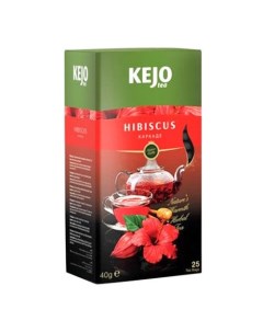 Чай травяной Hibiscus каркаде в пакетиках 1 6 г х 25 шт Kejo foods