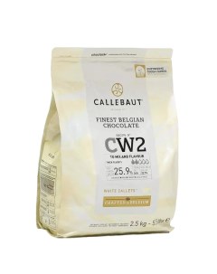 Шоколад белый 25 9 таблетированный 2 5 кг Callebaut